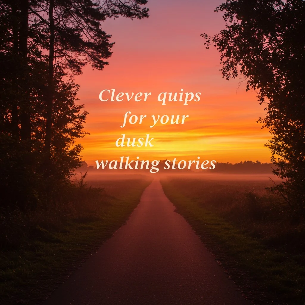 Evening Walk Captions Funny