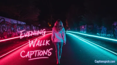 Evening Walk Captions