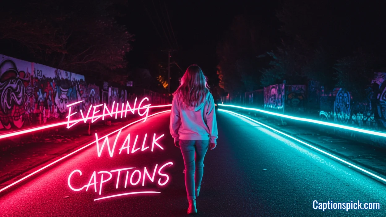 Evening Walk Captions
