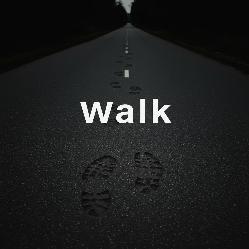 One Word Evening Walk Captions for Instagram
