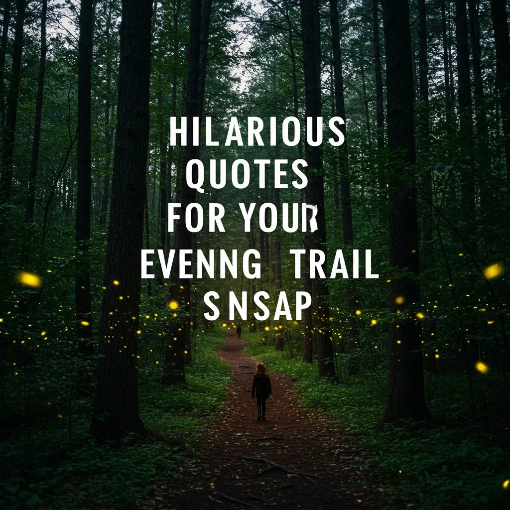 Evening Walk Quotes Funny