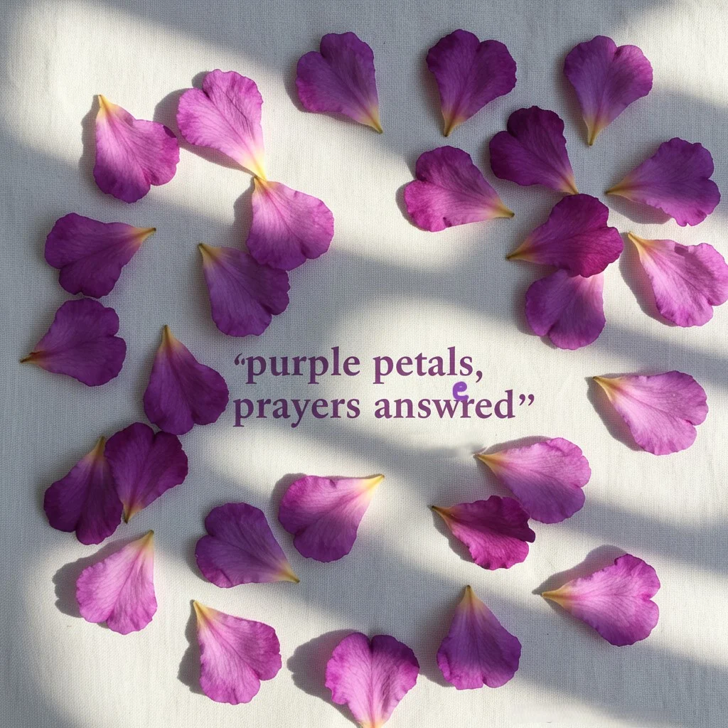 Purple Flower Captions for Instagram