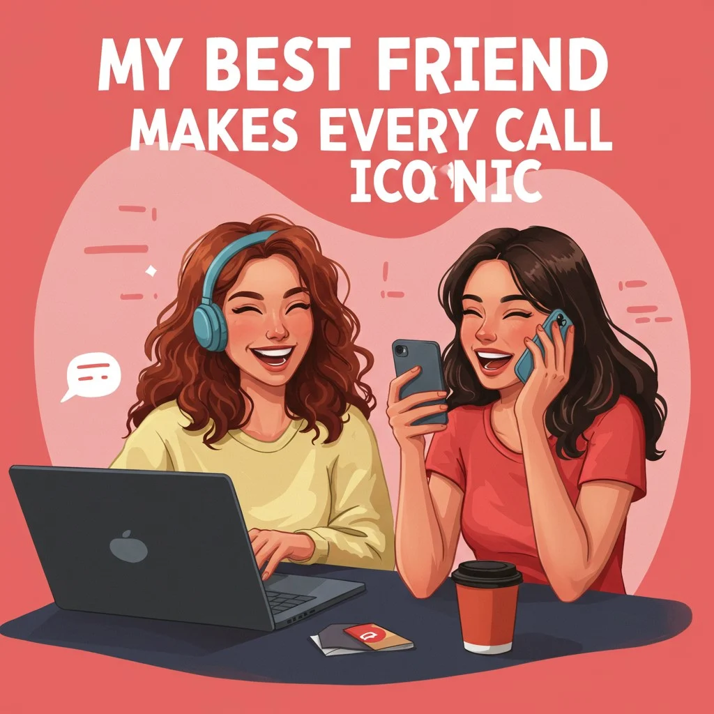 Video Call Captions for Best Friend